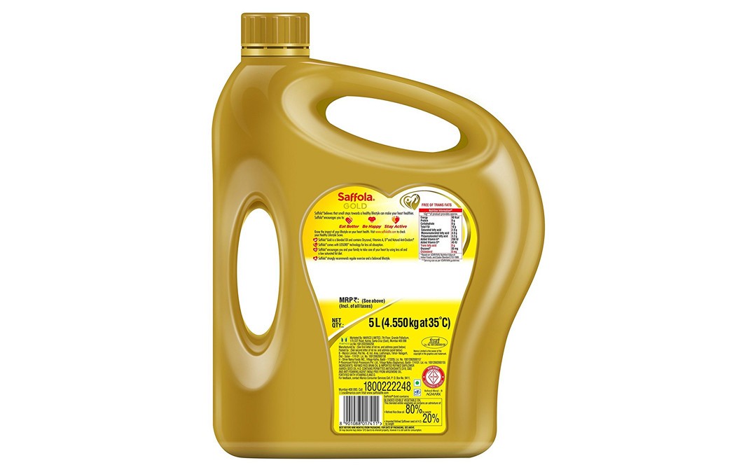 Saffola Gold Pro Healthy Lifestyle   Can  5 litre
